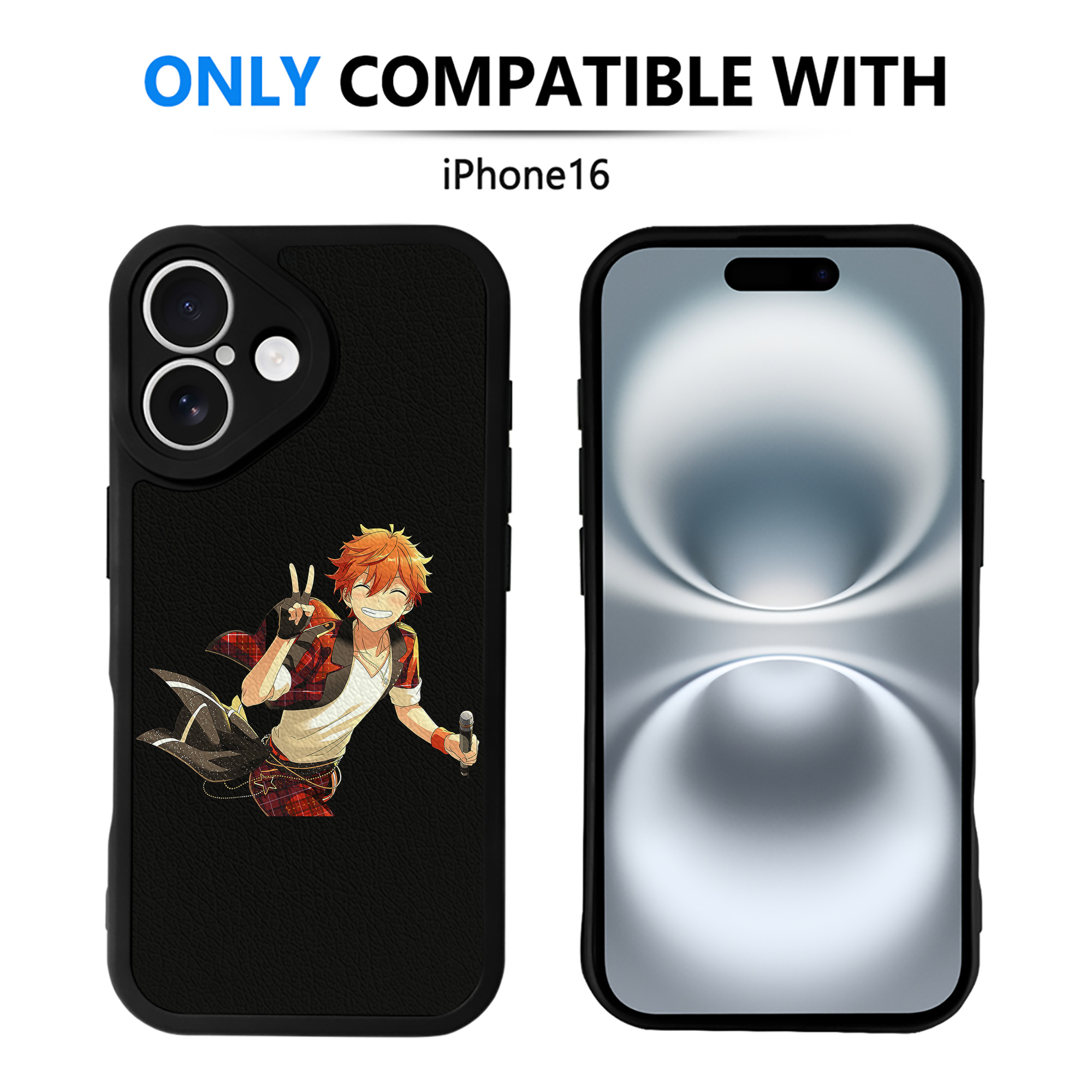 （画像用） あんさんぶるスターズ! Ensemble Stars 【iPhone 16シリーズ対応】シリコンスマホケース（レザー調） 材質：シリコン
